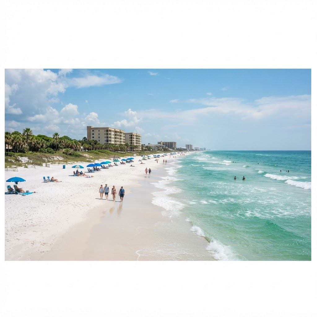 Beachfront view at Sunswept in Orange Beach, AL